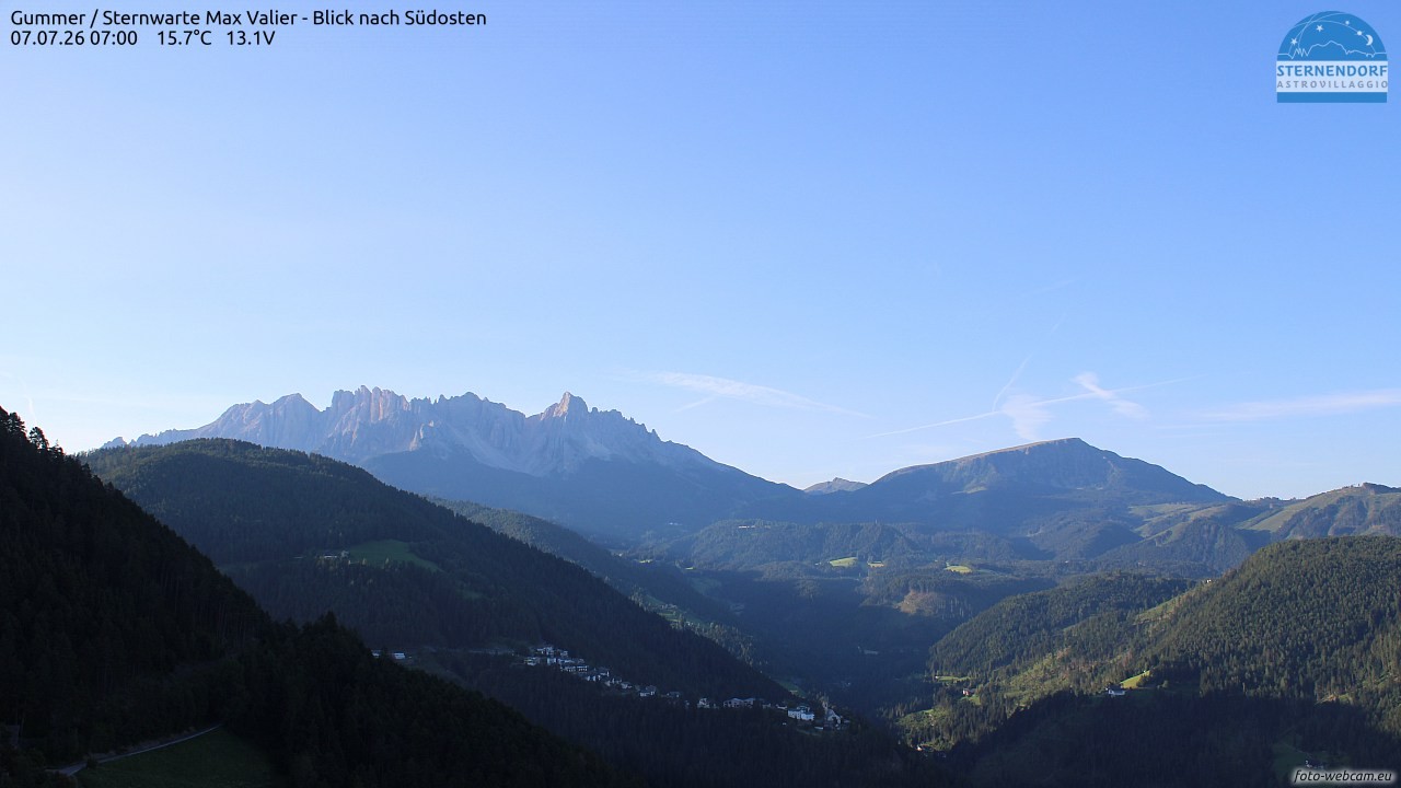 Archiv Foto Webcam Gummer - Sternwarte Max Valier