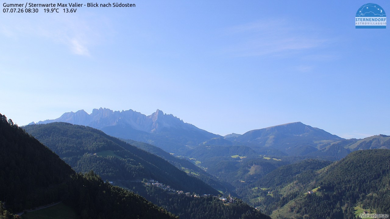 Archiv Foto Webcam Gummer - Sternwarte Max Valier
