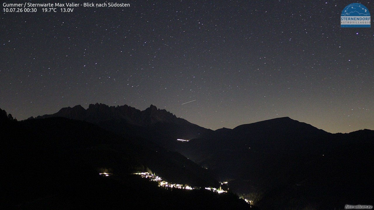 Archiv Foto Webcam Gummer - Sternwarte Max Valier