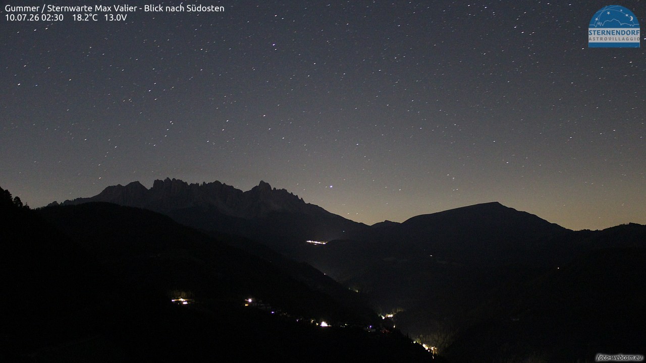 Archiv Foto Webcam Gummer - Sternwarte Max Valier