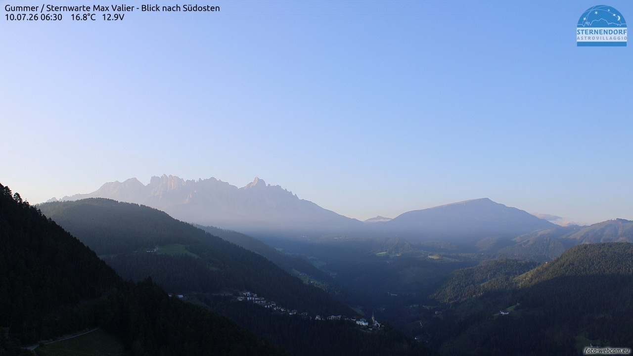 Archiv Foto Webcam Gummer - Sternwarte Max Valier