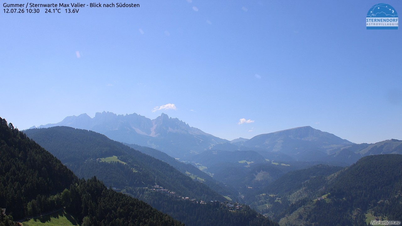 Archiv Foto Webcam Gummer - Sternwarte Max Valier