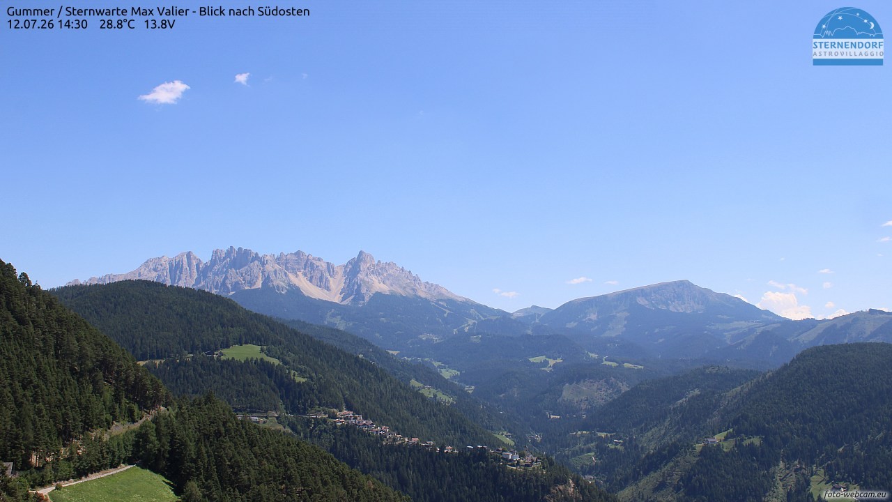 Archiv Foto Webcam Gummer - Sternwarte Max Valier