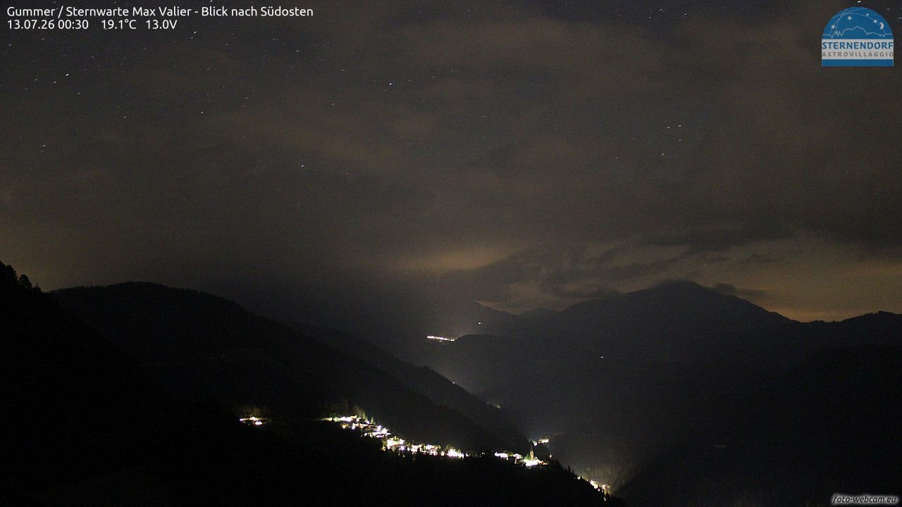 Archiv Foto Webcam Gummer - Sternwarte Max Valier