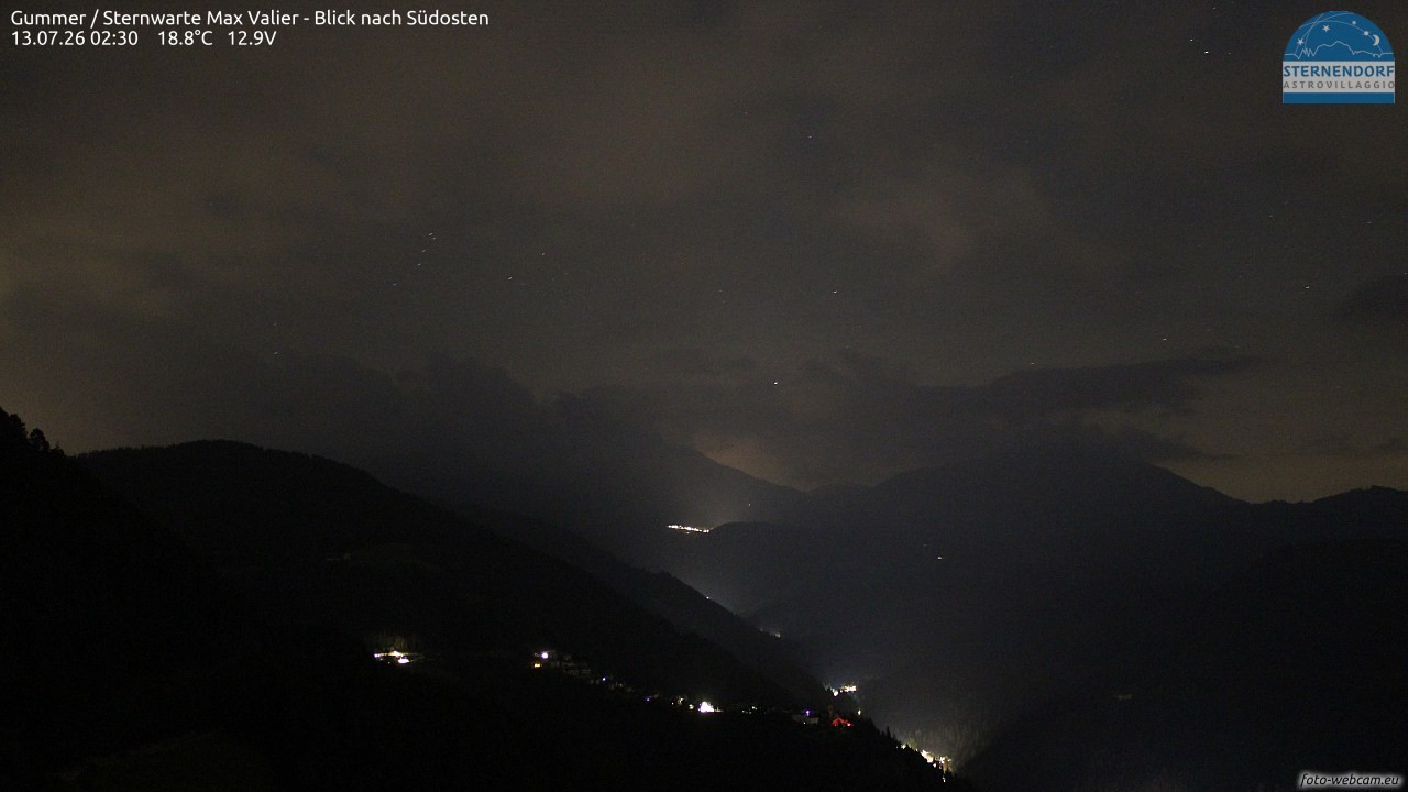 Archiv Foto Webcam Gummer - Sternwarte Max Valier