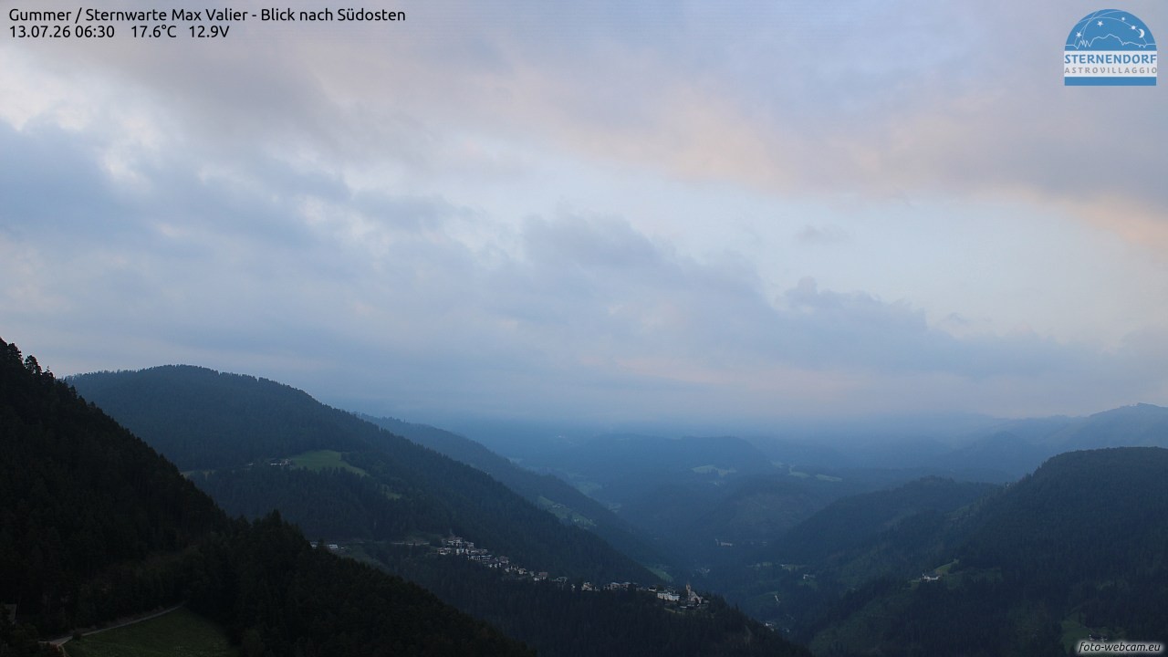 Archiv Foto Webcam Gummer - Sternwarte Max Valier