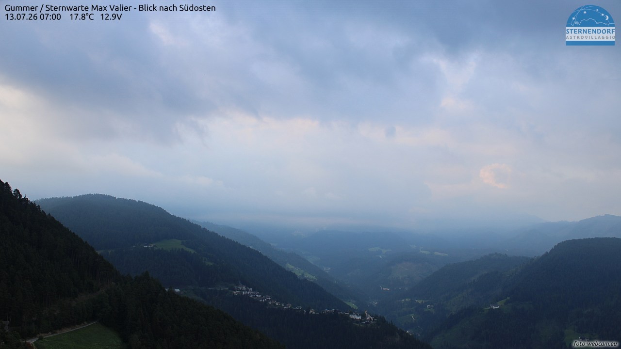 Archiv Foto Webcam Gummer - Sternwarte Max Valier