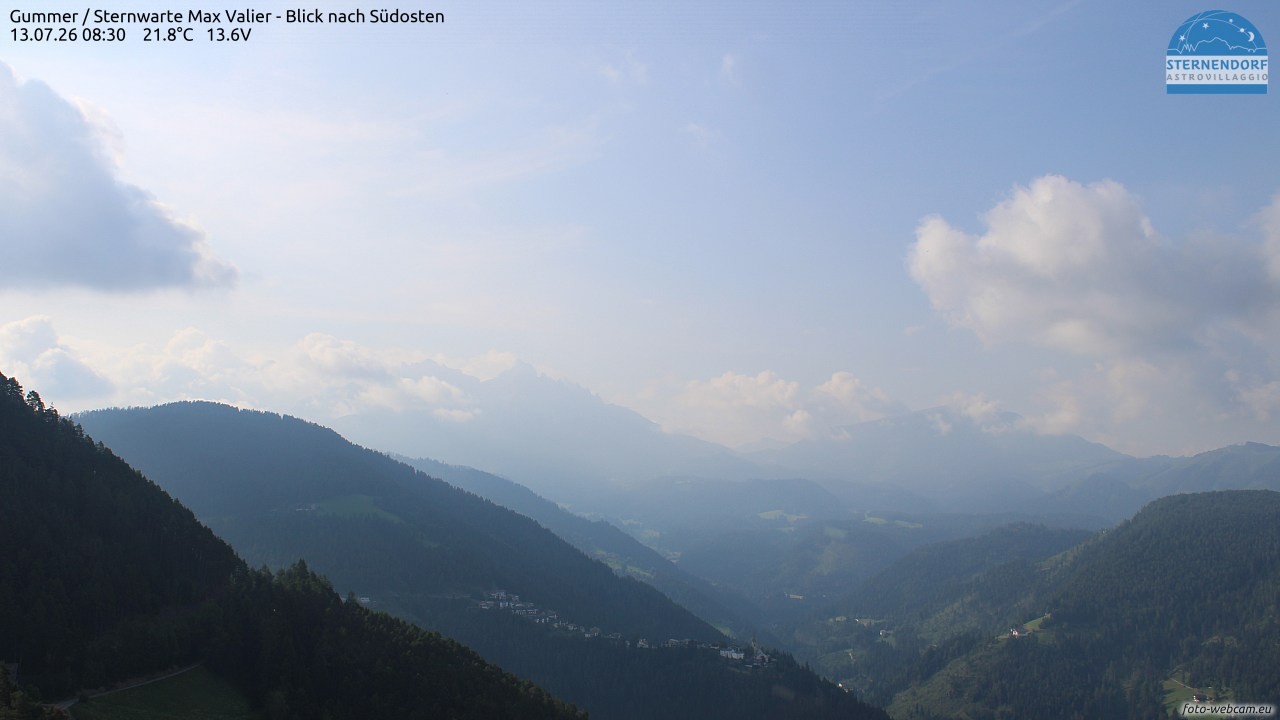 Archiv Foto Webcam Gummer - Sternwarte Max Valier