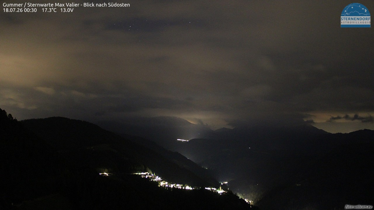 Archiv Foto Webcam Gummer - Sternwarte Max Valier