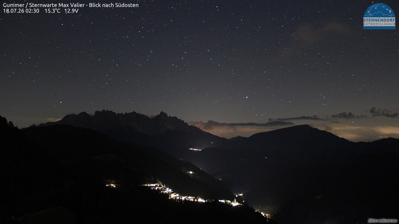 Archiv Foto Webcam Gummer - Sternwarte Max Valier