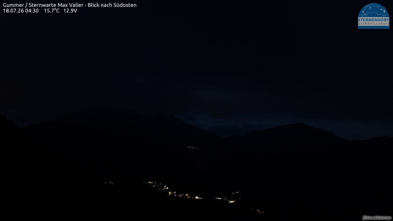 Archiv Foto Webcam Gummer - Sternwarte Max Valier