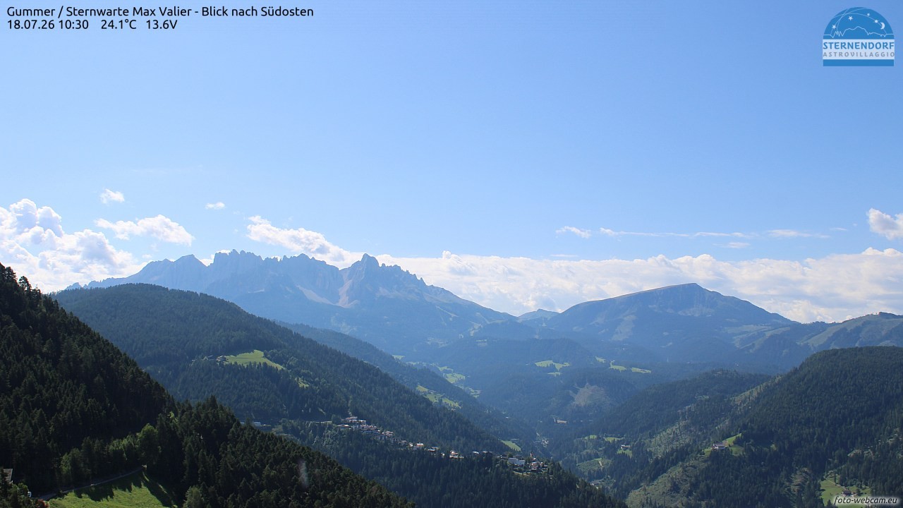 Archiv Foto Webcam Gummer - Sternwarte Max Valier