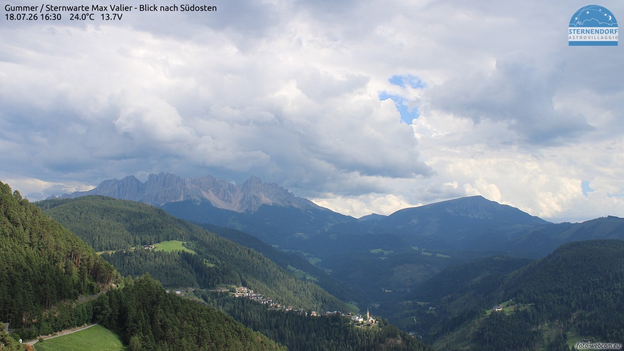Archiv Foto Webcam Gummer - Sternwarte Max Valier
