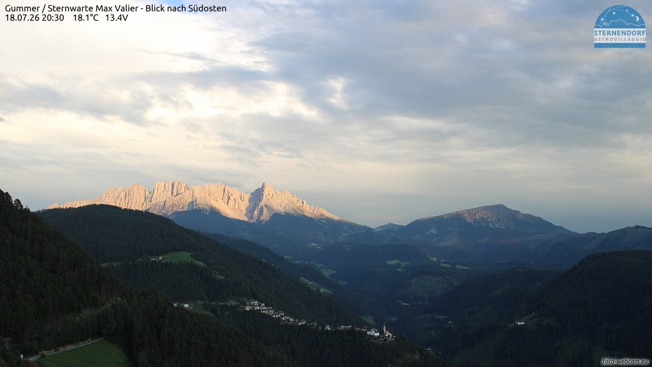Archiv Foto Webcam Gummer - Sternwarte Max Valier