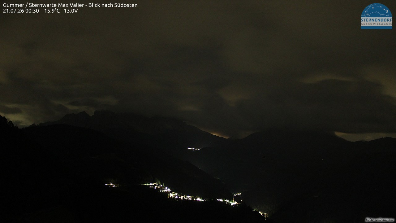 Archiv Foto Webcam Gummer - Sternwarte Max Valier