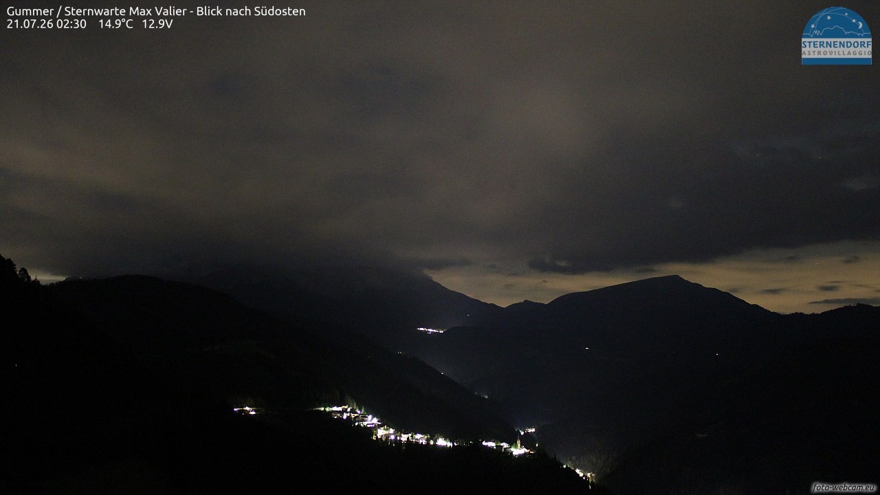 Archiv Foto Webcam Gummer - Sternwarte Max Valier