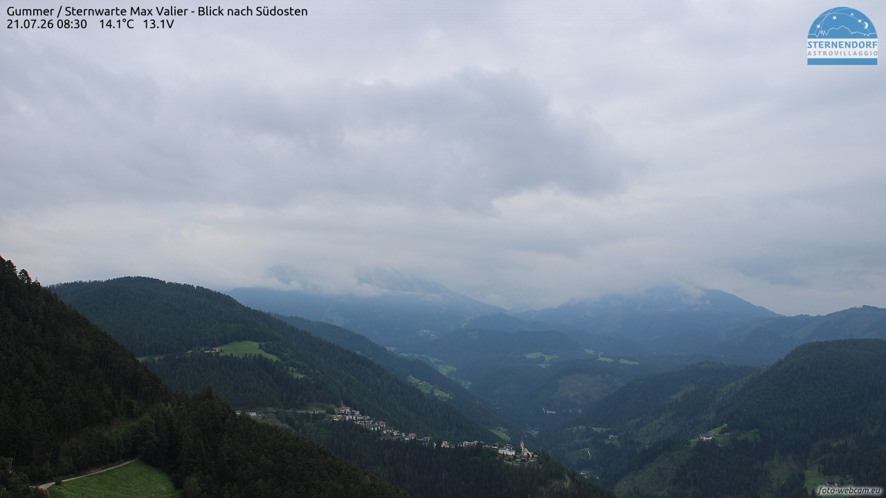 Archiv Foto Webcam Gummer - Sternwarte Max Valier