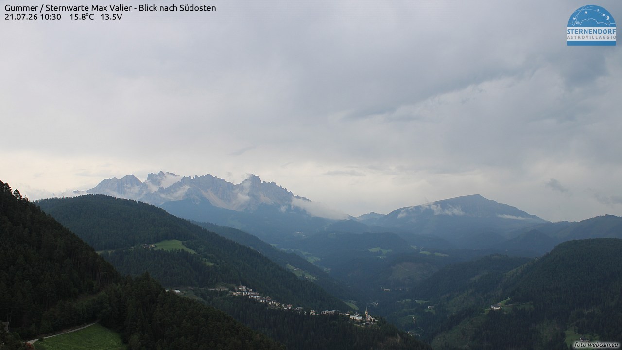 Archiv Foto Webcam Gummer - Sternwarte Max Valier