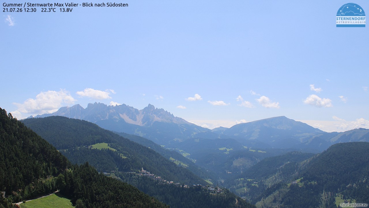 Archiv Foto Webcam Gummer - Sternwarte Max Valier