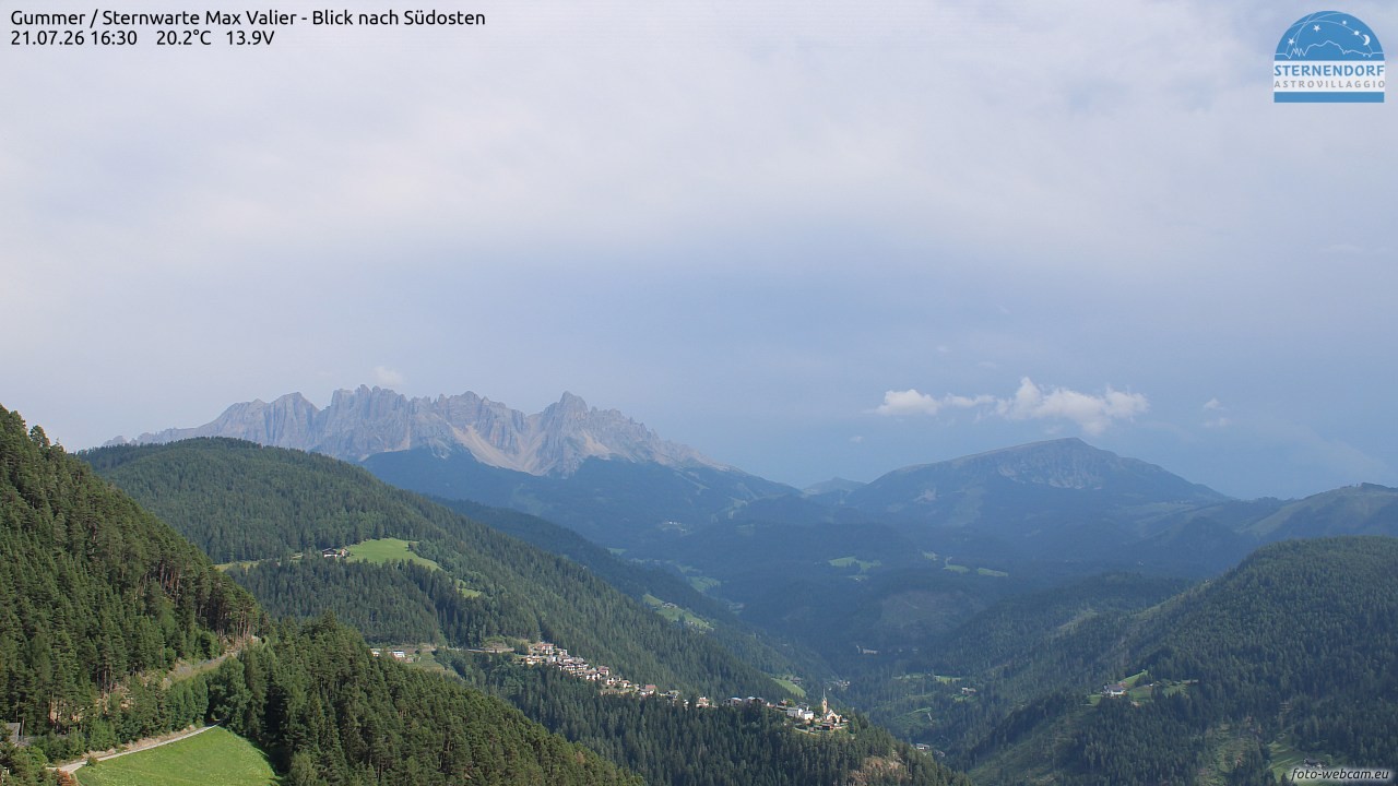 Archiv Foto Webcam Gummer - Sternwarte Max Valier