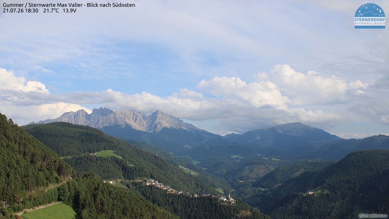 Archiv Foto Webcam Gummer - Sternwarte Max Valier
