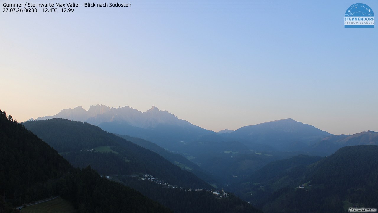 Archiv Foto Webcam Gummer - Sternwarte Max Valier