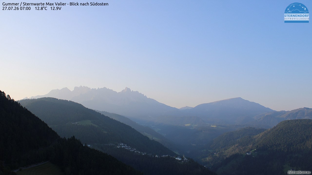 Archiv Foto Webcam Gummer - Sternwarte Max Valier