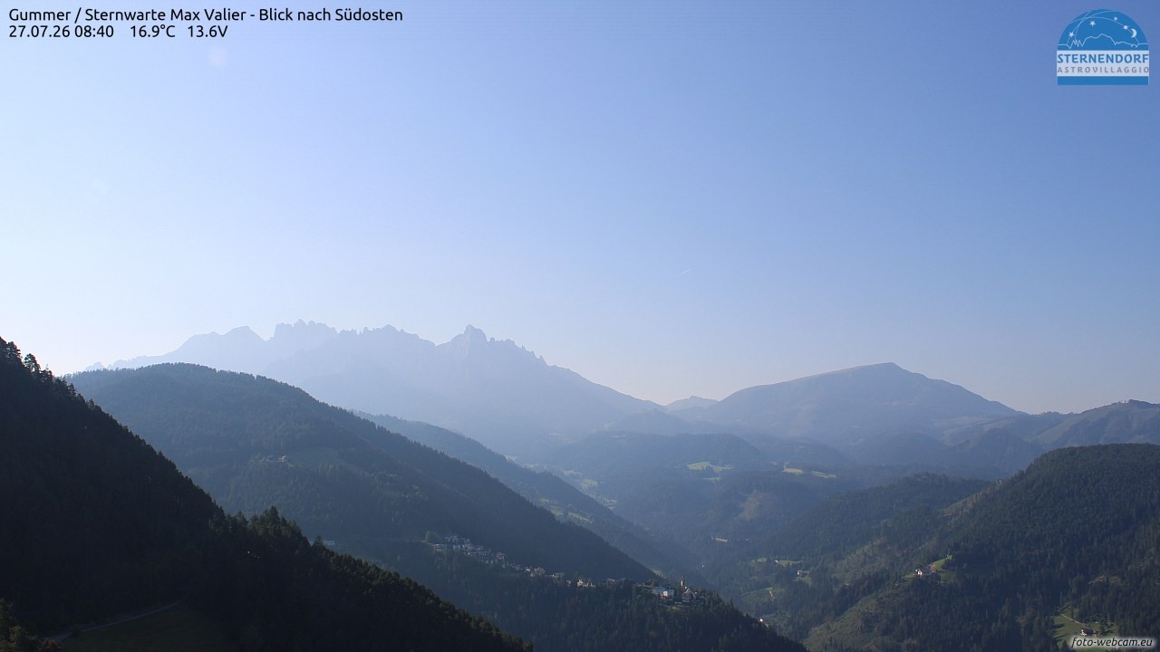 Archiv Foto Webcam Gummer - Sternwarte Max Valier