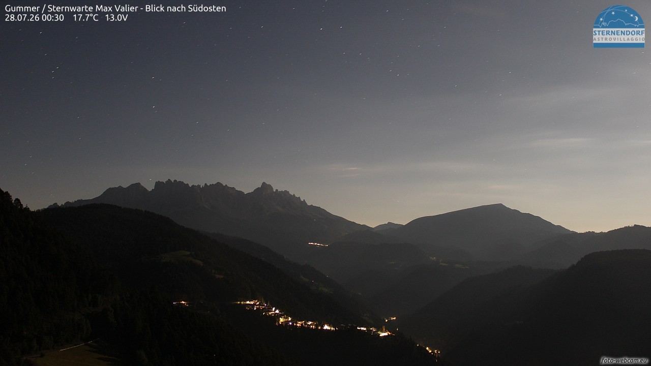 Archiv Foto Webcam Gummer - Sternwarte Max Valier