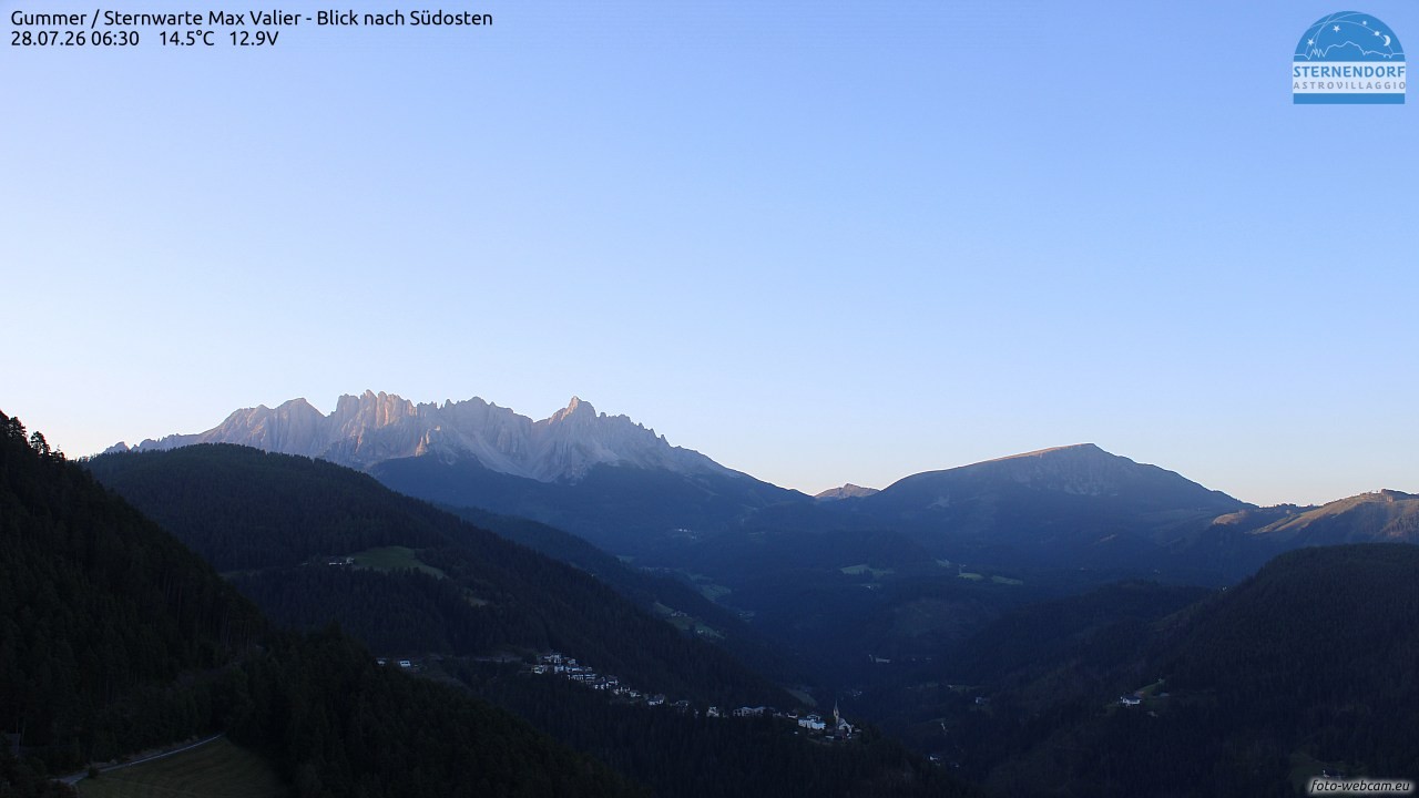 Archiv Foto Webcam Gummer - Sternwarte Max Valier