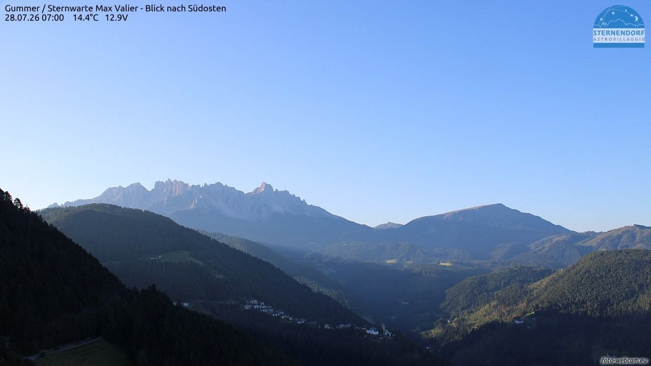 Archiv Foto Webcam Gummer - Sternwarte Max Valier