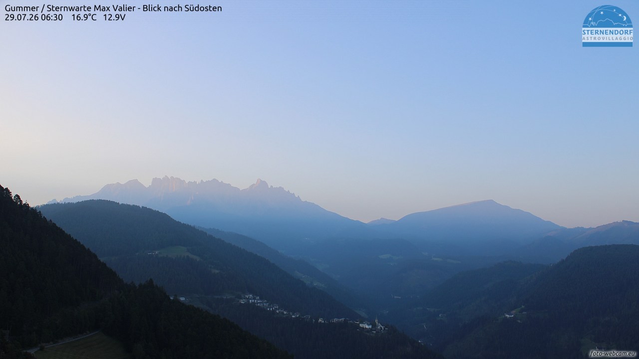 Archiv Foto Webcam Gummer - Sternwarte Max Valier