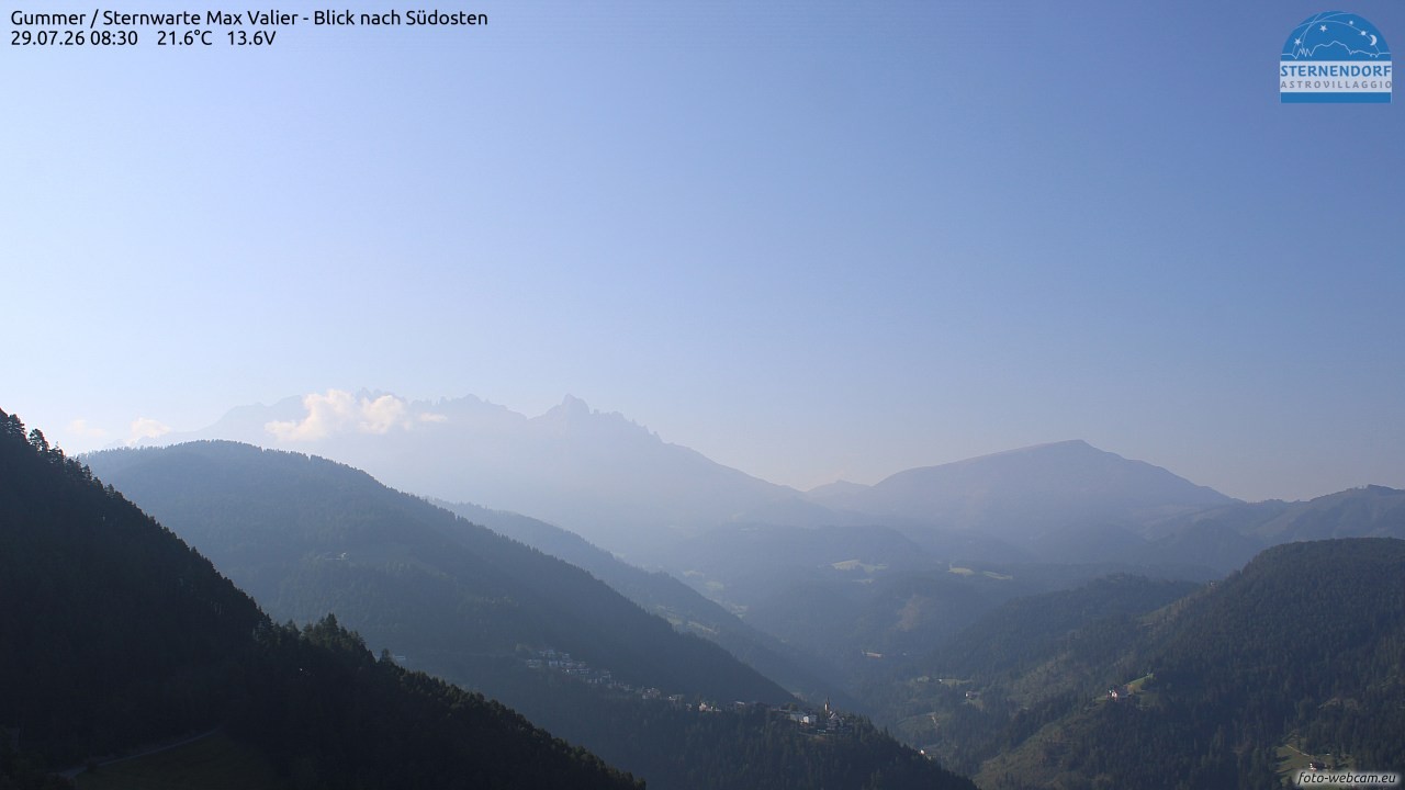 Archiv Foto Webcam Gummer - Sternwarte Max Valier