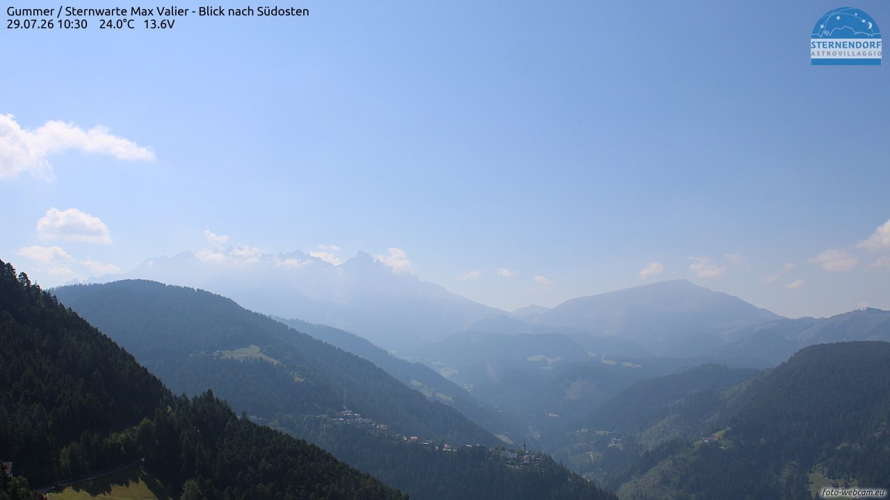 Archiv Foto Webcam Gummer - Sternwarte Max Valier