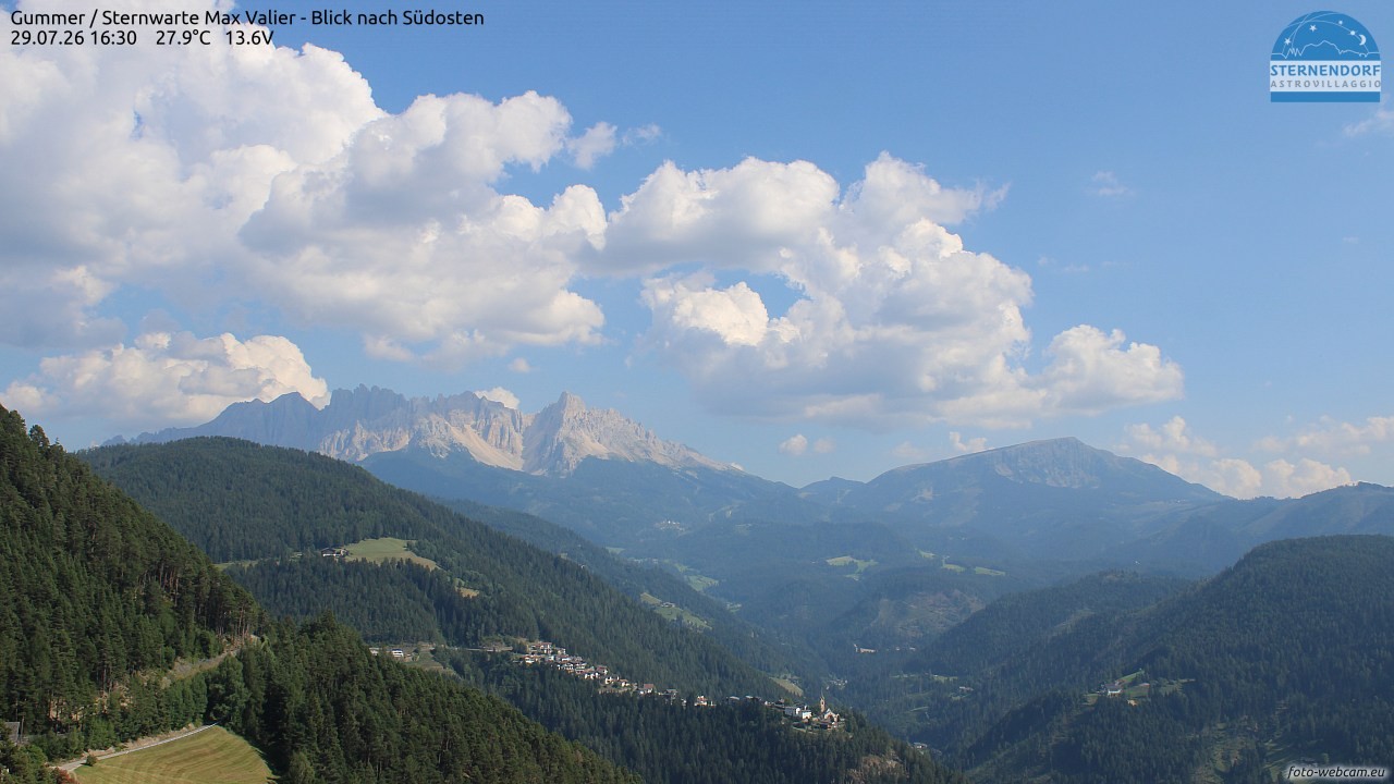 Archiv Foto Webcam Gummer - Sternwarte Max Valier