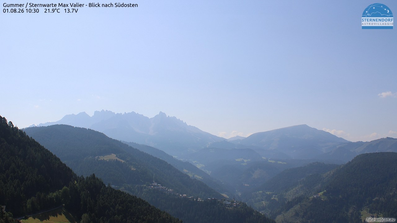 Archived image Webcam Gummer - View to Southeast