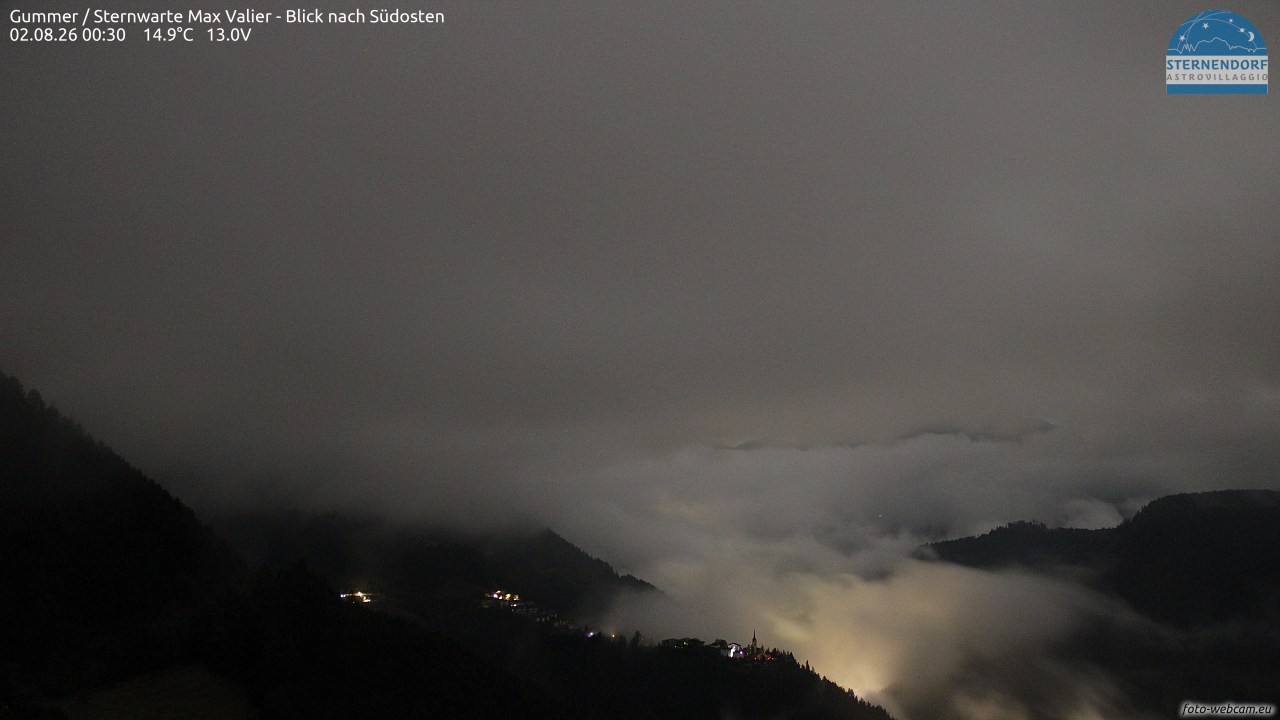 Archiv Foto Webcam Gummer - Sternwarte Max Valier