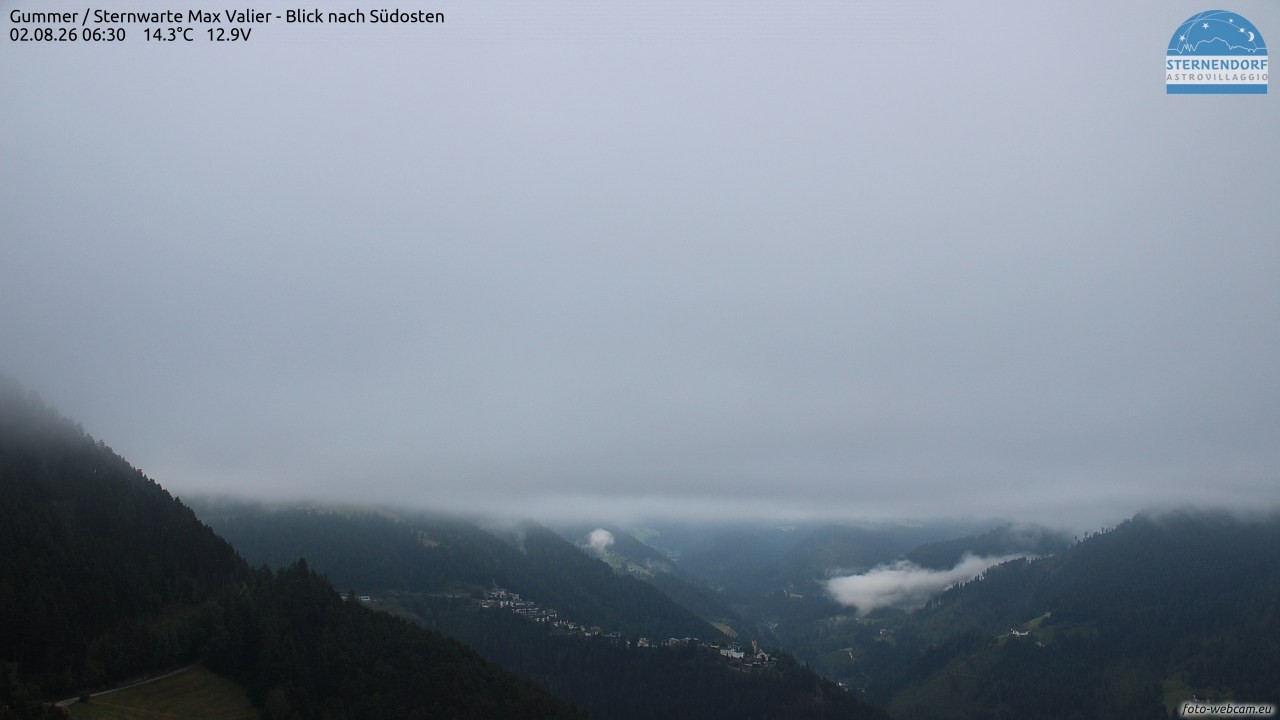 Archiv Foto Webcam Gummer - Sternwarte Max Valier