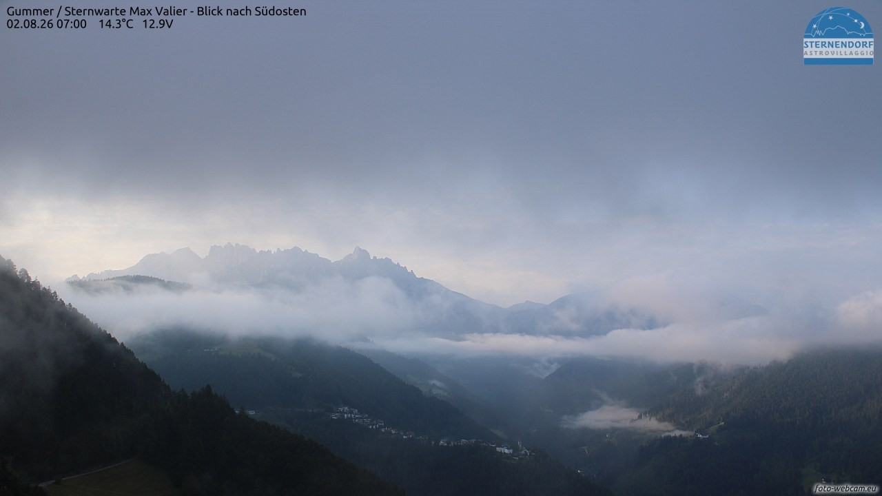 Archiv Foto Webcam Gummer - Sternwarte Max Valier