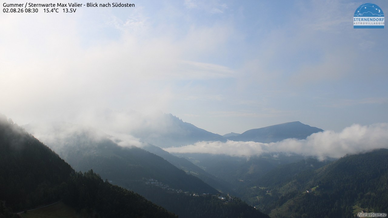 Archived image Webcam Gummer - View to Southeast