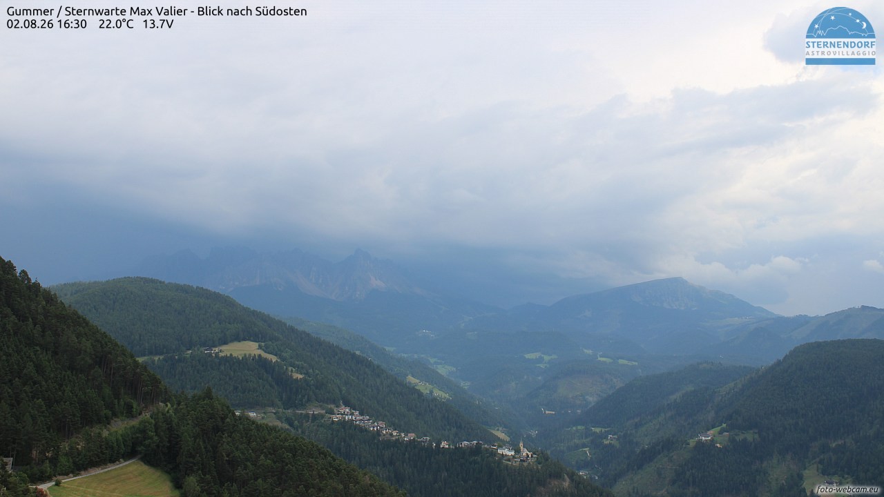 Archiv Foto Webcam Gummer - Sternwarte Max Valier