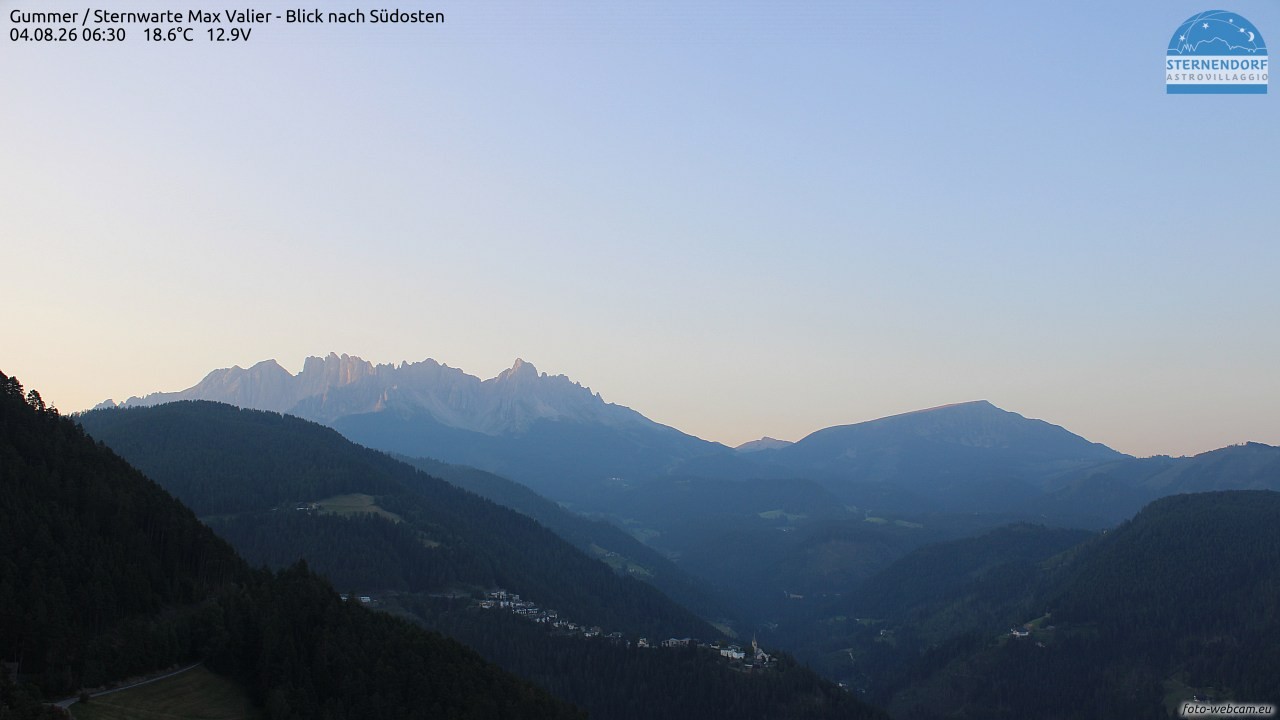 Archiv Foto Webcam Gummer - Sternwarte Max Valier