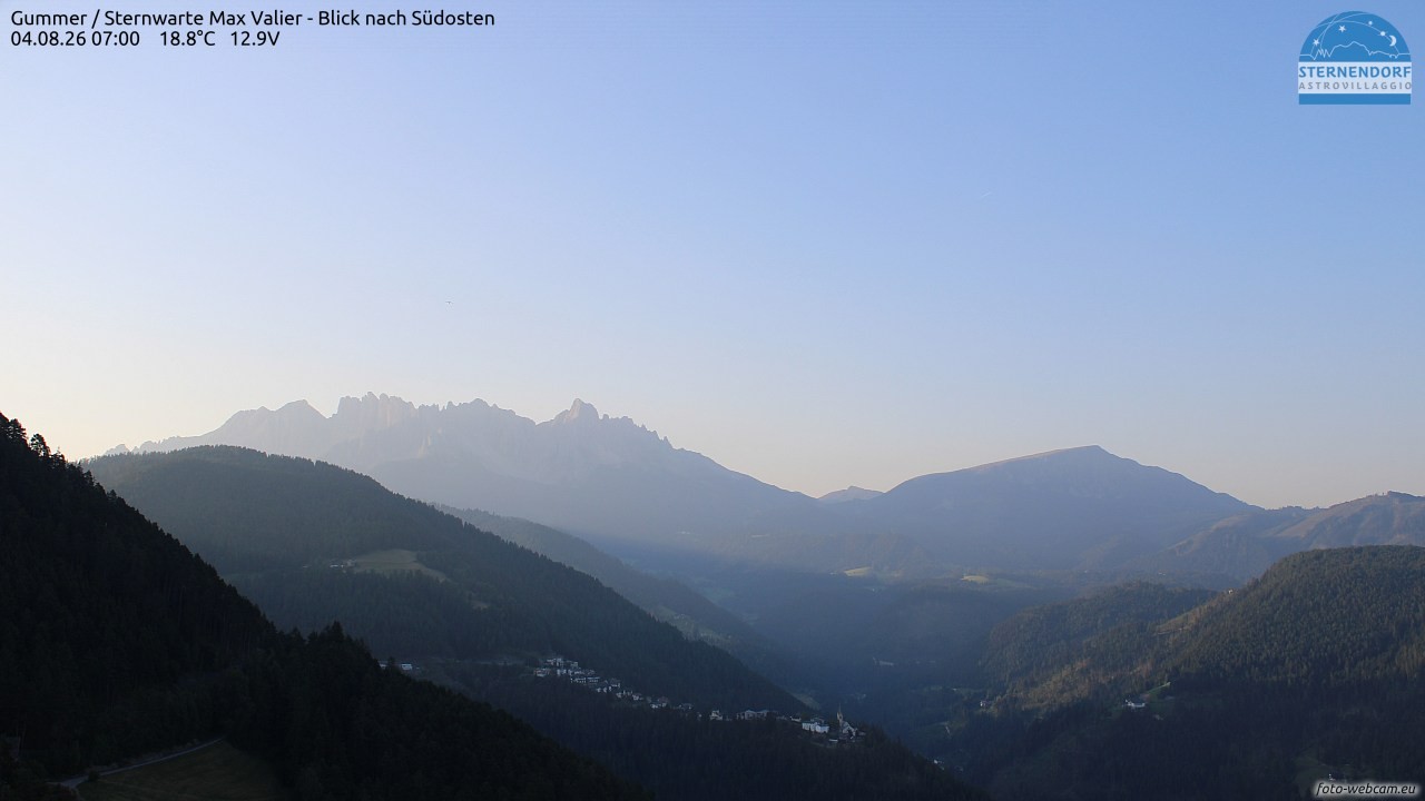 Archiv Foto Webcam Gummer - Sternwarte Max Valier
