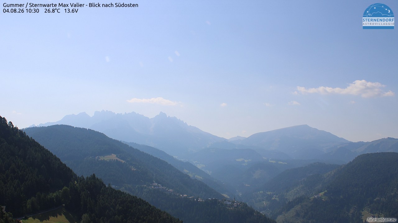 Archiv Foto Webcam Gummer - Sternwarte Max Valier