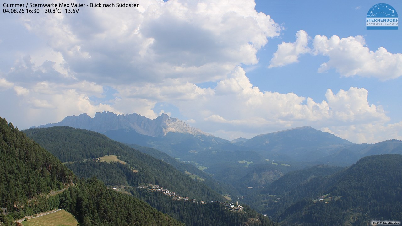 Archiv Foto Webcam Gummer - Sternwarte Max Valier