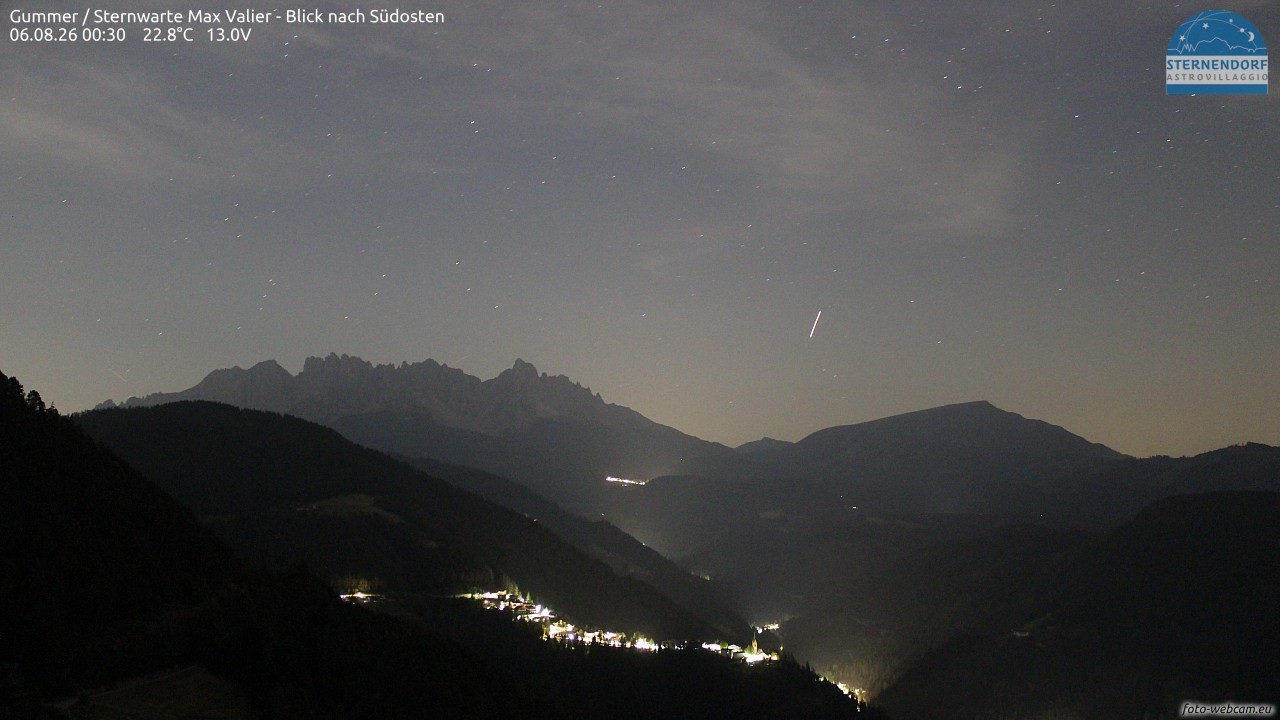 Archiv Foto Webcam Gummer - Sternwarte Max Valier