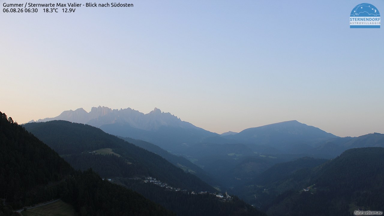 Archiv Foto Webcam Gummer - Sternwarte Max Valier