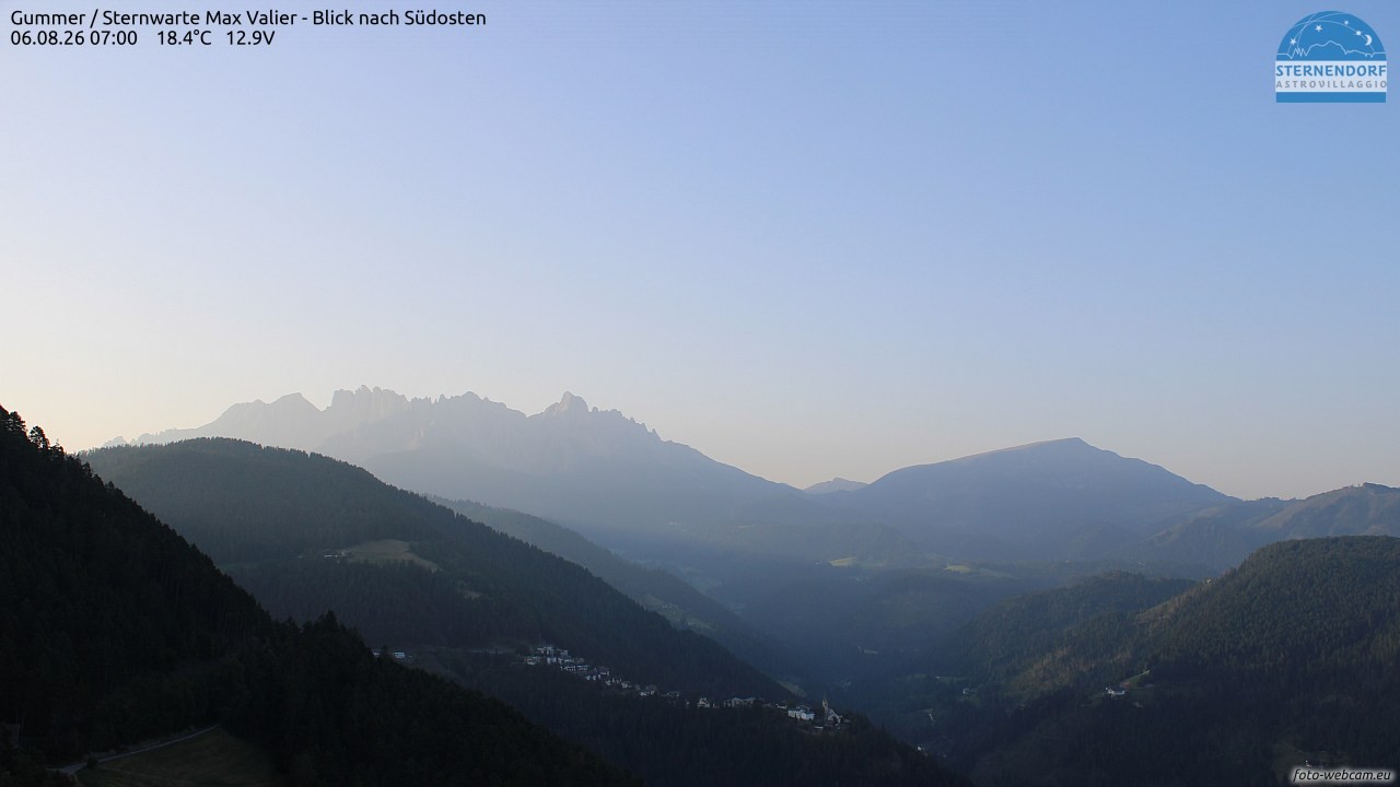 Archiv Foto Webcam Gummer - Sternwarte Max Valier