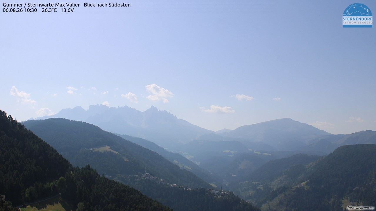 Archiv Foto Webcam Gummer - Sternwarte Max Valier