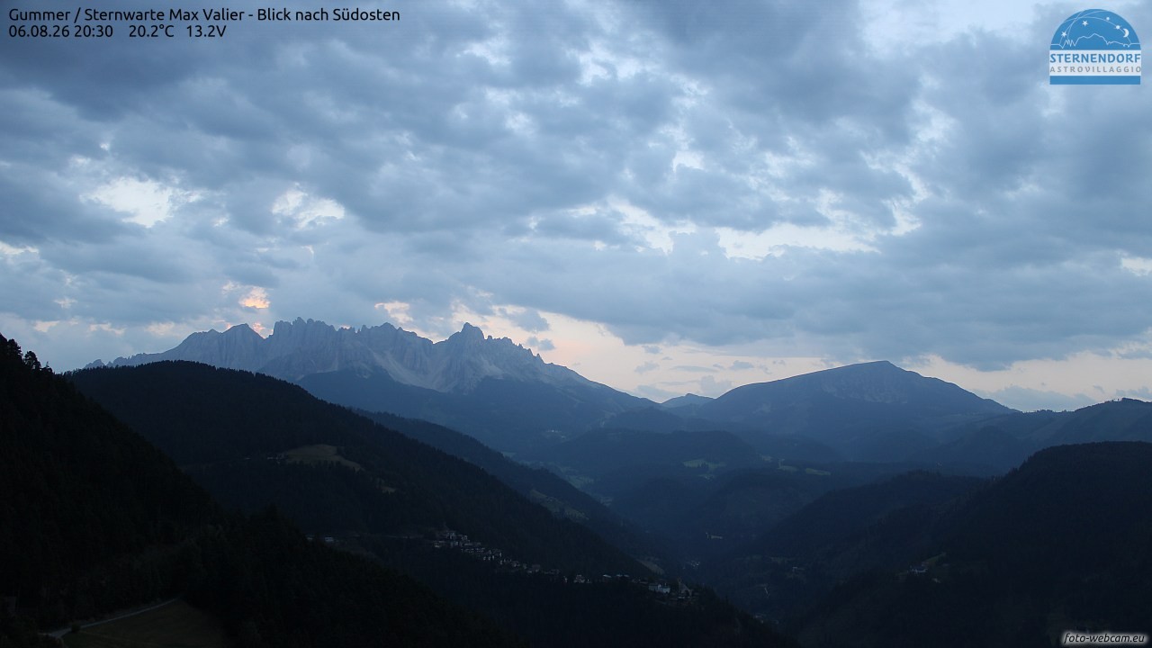 Archiv Foto Webcam Gummer - Sternwarte Max Valier